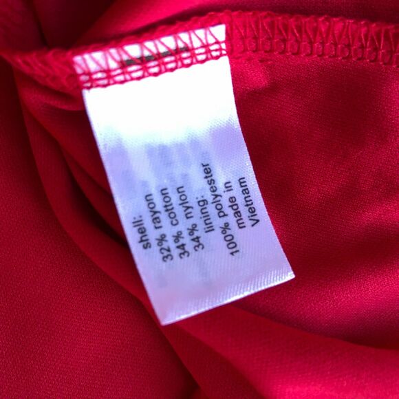 Lane Bryant Womens Dress Size 14 Red Lace Scalloped Edge Date Night Sexy NEW - Picture 7 of 7